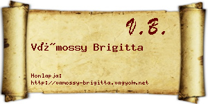 Vámossy Brigitta névjegykártya