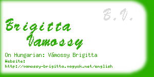 brigitta vamossy business card